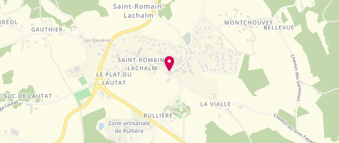 Plan de Le Laetitia, Chemin de la Cime du Bourg, 43620 Saint-Romain-Lachalm