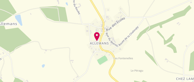 Plan de Au Fournil d'Allemans, 2 Route Puy de Beaumont, 24600 Allemans