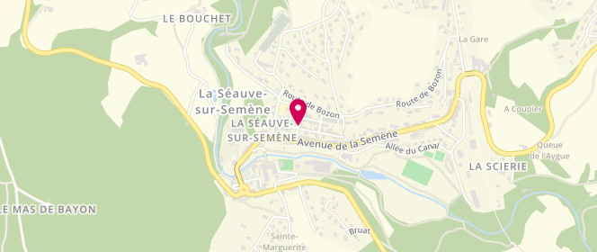 Plan de Boulangerie Cornillon, 2 Rue Alexandre Colcombet, 43140 La Séauve-sur-Semène