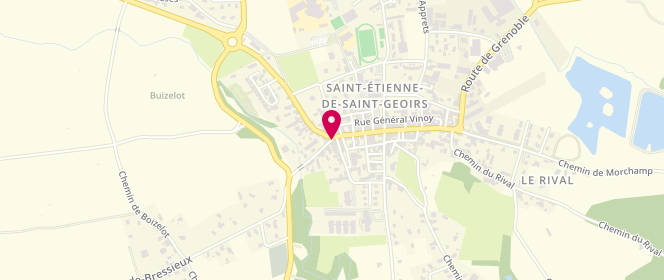 Plan de Le Petit Epeautre, 1 Route de Saint-Marcellin, 38590 Saint-Étienne-de-Saint-Geoirs
