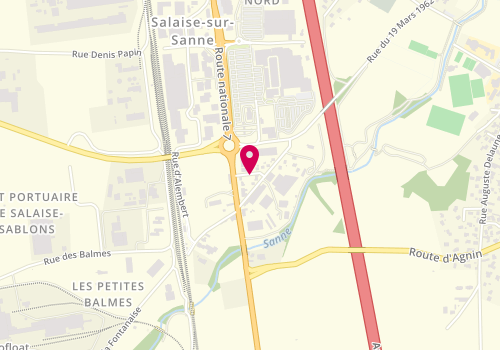 Plan de Jessymanon, Angle Route Nationale 7 et Rue Cachin, 38150 Salaise-sur-Sanne