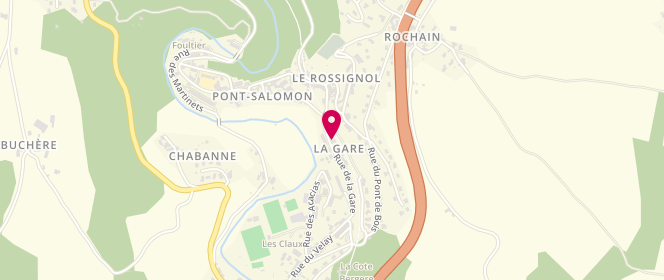 Plan de THOUVENOT Lionel, Rue du Rossignol, 43330 Pont-Salomon