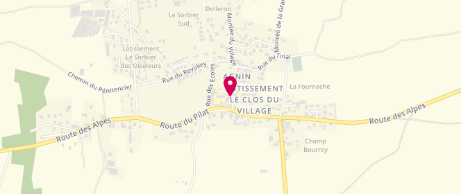 Plan de La Boulangerie d'Agnin, 64 Montée Village, 38150 Agnin