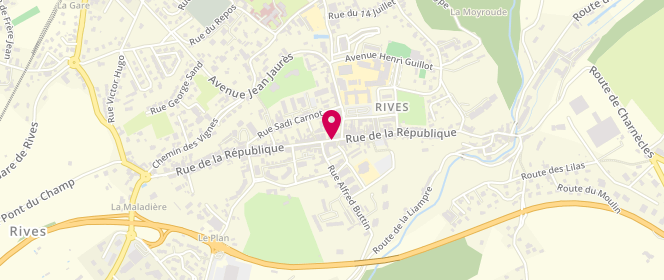 Plan de Banette, 78 Rue de la République, 38140 Rives