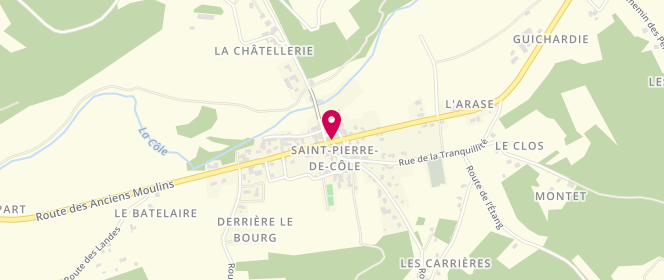Plan de Boulangerie Mazeau, Le Bourg, 24800 Saint-Pierre-de-Côle