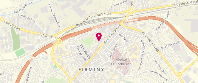 Plan de Nouvelle Boulangerie de Firminy, 8 Avenue Gare, 42700 Firminy
