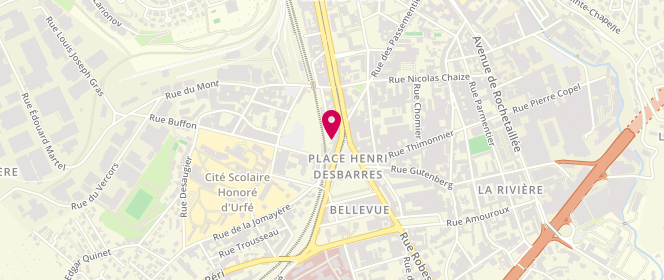Plan de Plaisir Sucré, 6 Place Bellevue, 42100 Saint-Étienne