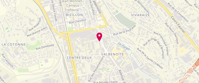 Plan de Chocoline, 140 Rue Antoine Durafour, 42100 Saint-Étienne