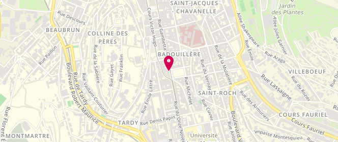 Plan de Boulangerie d'Anatole, 50 Rue Gambetta, 42000 Saint-Étienne