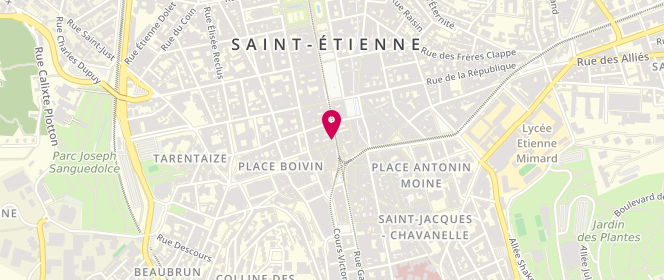 Plan de EMARD Laurent, 2 Rue Sainte Catherine, 42000 Saint-Étienne