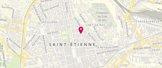 Plan de Boulangerie Salengro, 9 Rue Roger Salengro, 42000 Saint-Étienne