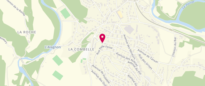 Plan de Boulangerie Les Sapins, 6 avenue Laurent Delhaye, 63570 Auzat-la-Combelle