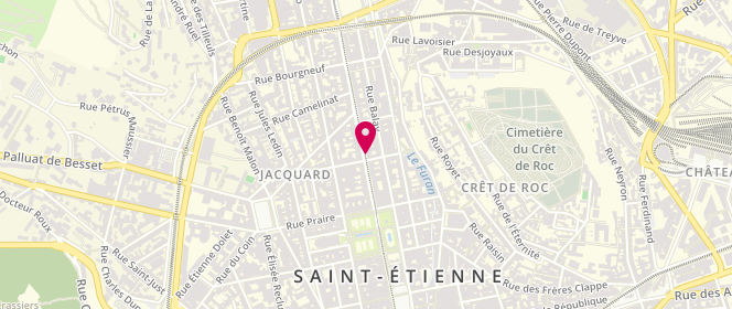 Plan de Boulangerie Pâtisserie Maison Fouillat, 18 Rue Charles de Gaulle, 42000 Saint-Étienne