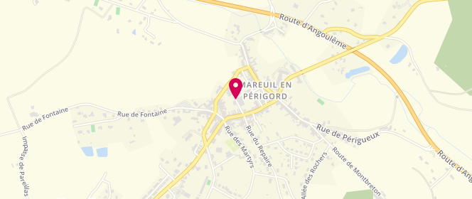 Plan de Boulangerie Patisserie Epicerie Eytier, Lieu-Dit Bourg, 24340 Vieux-Mareuil