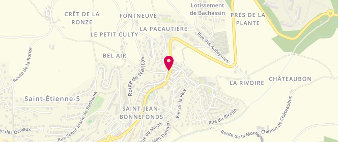 Plan de Boulangerie : Aux 7 épis d'Or, 7 Rue Jean Jaurès, 42650 Saint-Jean-Bonnefonds