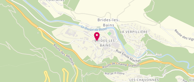 Plan de Boulangerie Vibert, 29 Rue Aristide Briand, 73570 Brides-les-Bains