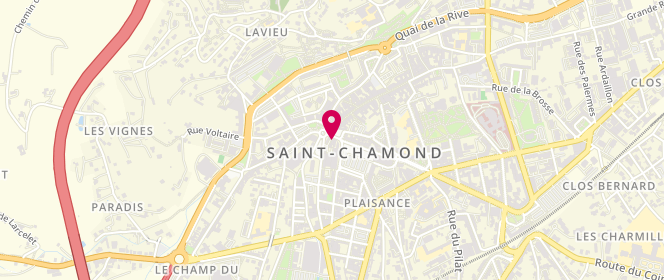 Plan de A la Brioche Royale, 7 place Dorian, 42400 Saint-Chamond