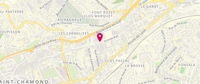 Plan de La Boulangerie de Marie Blachere, Rue de la Réclusière, 42400 Saint-Chamond