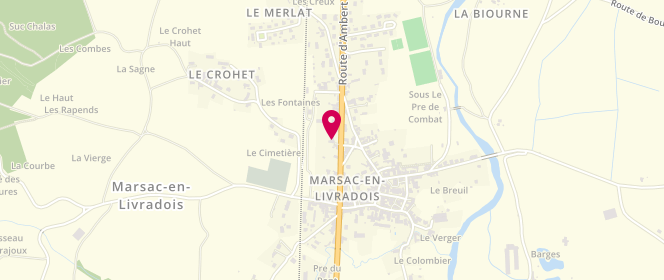 Plan de Le Pétrin du Livradois, 17 avenue du Livradois, 63940 Marsac-en-Livradois