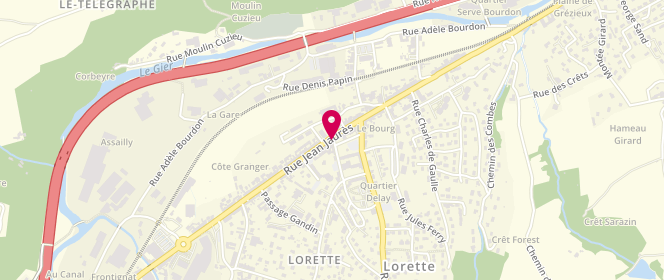Plan de Boulangerie du Totem, 57 Rue Jean Jaurès, 42420 Lorette