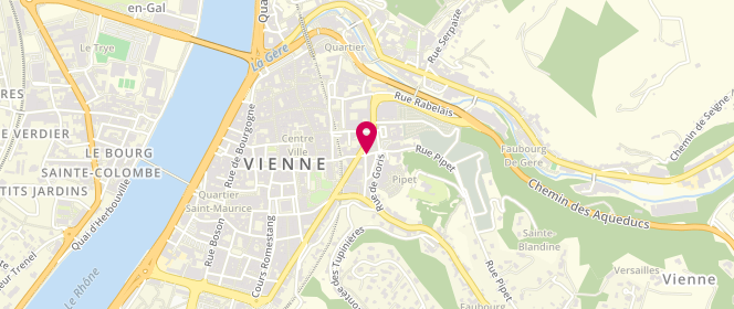 Plan de Boulangerie du théâtre, 6 Rue Pipet, 38200 Vienne