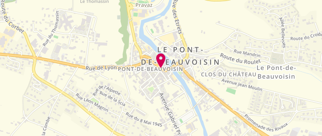 Plan de Boulangerie : Maison de la baguette, Le
34 Rue Alexandre Dumas, 38480 Le Pont-de-Beauvoisin