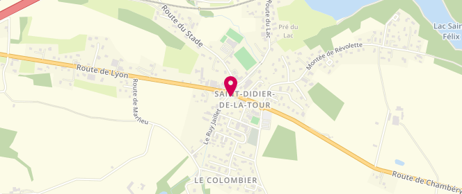 Plan de Les Gourmands Disent, 2 Route de Chambéry, 38110 Saint-Didier-de-la-Tour