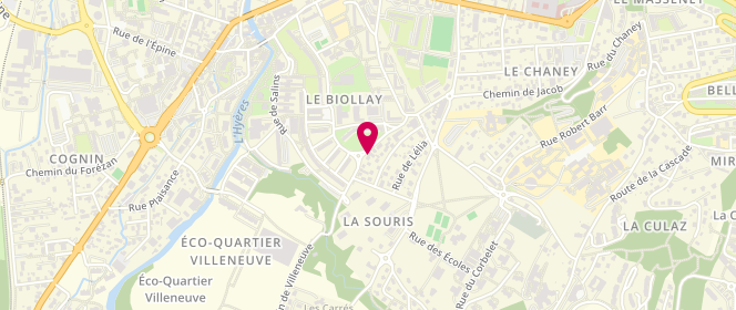 Plan de La Fleurette, 15 Rue Ernest Grangeat, 73000 Jacob-Bellecombette