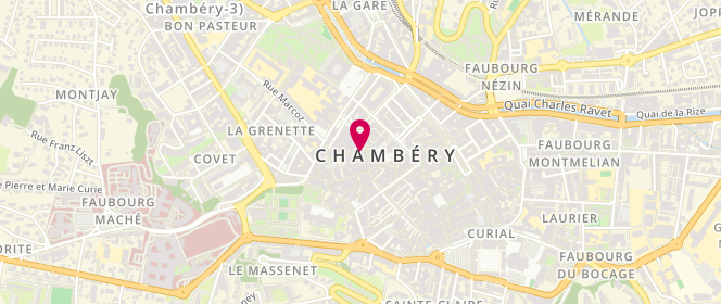 Plan de Hexagone Chambery, 5 Rue Bonivard, 73000 Chambéry