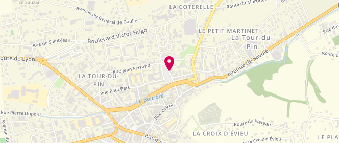 Plan de Boulangerie Jacquignon, 4 place Carnot, 38110 La Tour-du-Pin