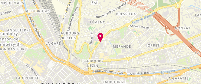 Plan de Le Fournil de Mérande, 10 avenue de Merande, 73000 Chambéry