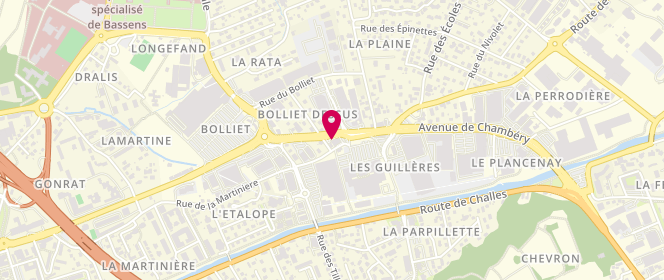 Plan de Le Fournil du Nivolet, 4 avenue de Chambéry, 73000 Saint-Alban-Leysse
