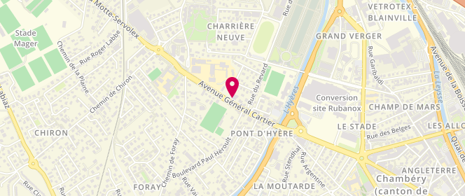 Plan de Boulangerie Patisserie Cedric Pic, 246 avenue Général Cartier, 73000 Chambéry