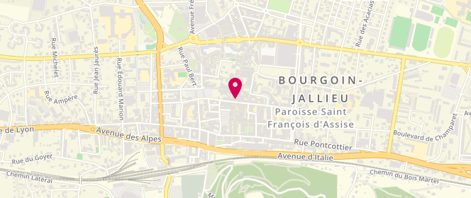 Plan de S et J Coquard, 17 Rue de la Liberté, 38300 Bourgoin-Jallieu