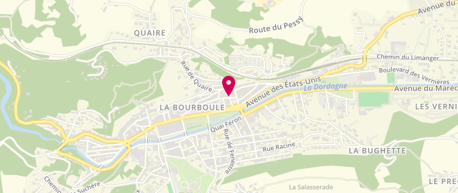 Plan de Boulangerie AU VIEUX PETRIN, 65 place du Souvenir, 63150 La Bourboule