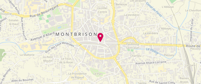 Plan de La Bonbonnière, 51 Rue Tupinerie, 42600 Montbrison