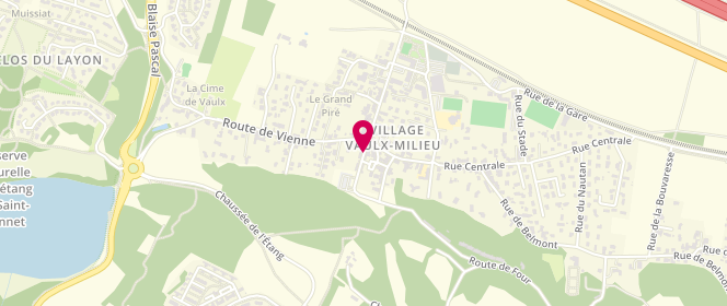 Plan de Boulangerie Patisserie Guillaume Th, 5 Route de Four, 38090 Vaulx-Milieu