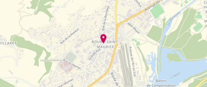 Plan de Boulangerie Patisserie Délices de Tarentaise, 34 place Marcel Gaimard, 73700 Bourg-Saint-Maurice