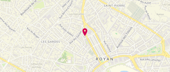 Plan de La Nouvelle Boulangerie - Royan, 58 Rue Pierre Loti, 17200 Royan