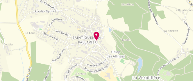 Plan de La Boulangerie du Village, 21 Rue du Lac, 38070 Saint-Quentin-Fallavier