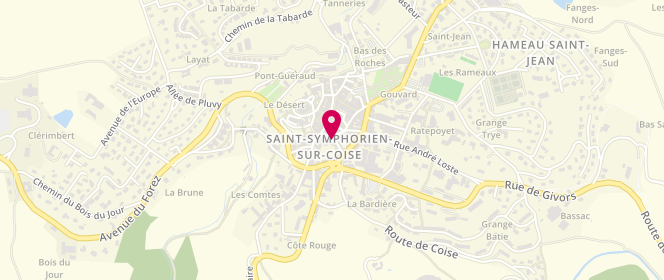 Plan de Au Diablotin, 30 Rue Centrale, 69590 Saint-Symphorien-sur-Coise