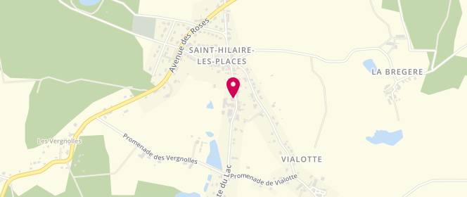 Plan de Boulangerie Hélène, 10 Route du Lac, 87800 Saint-Hilaire-les-Places
