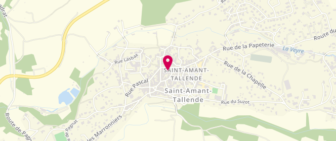 Plan de Boulangerie du Montel, 8 Place du Docteur Darteyre, 63450 Saint-Amant-Tallende