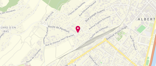 Plan de Boulangerie - Pâtisserie Laurent, 151 Rue Suarez, 73200 Albertville