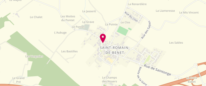 Plan de Au Bon Pain de Saint Romain, 46 Rue du Maréchal Leclerc, 17600 Saint-Romain-de-Benet