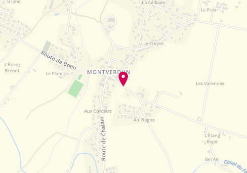 Plan de VALETTE Michel, Lieu-Dit le Bourg, 42130 Montverdun