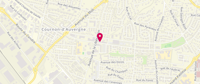 Plan de Boulangerie des Domes - L & Jm, 5 avenue Des Dômes, 63800 Cournon-d'Auvergne