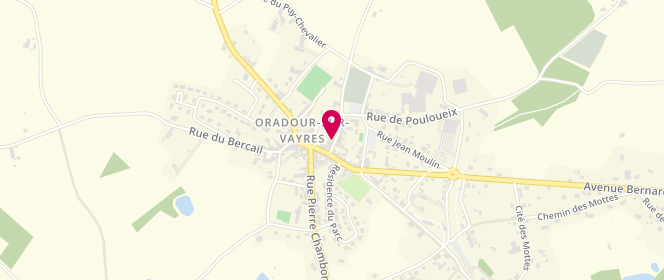 Plan de Boulangerie Belleville, 3 Rue Louis Pasteur, 87150 Oradour-sur-Vayres