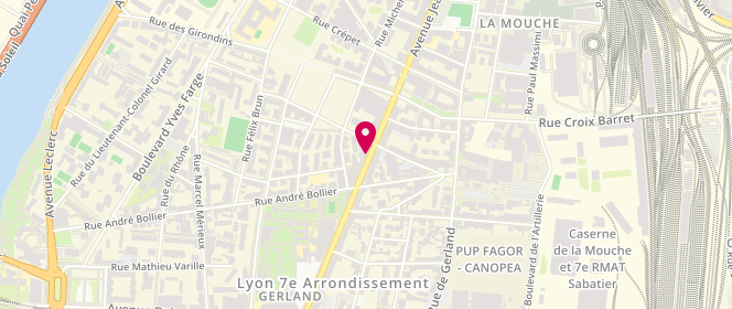 Plan de La Baguette Dorée / Gerland, 204 avenue Jean Jaurès, 69007 Lyon