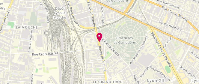 Plan de Boulangerie - Pâtisserie - Traiteur Elsa Boulangerie, 105 Route de Vienne, 69008 Lyon
